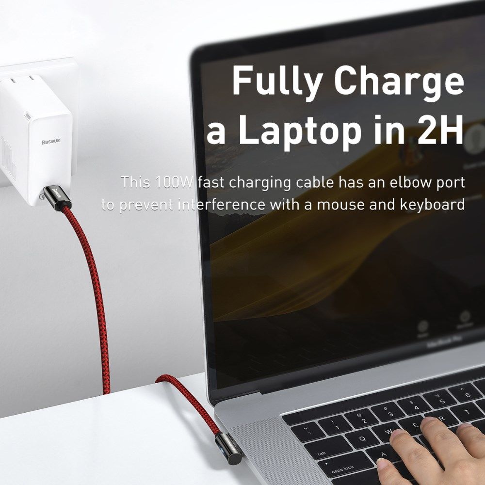 Baseus Legend Series USB-C naar USB-C Kabel 100W Rood 2M afbeelding 7