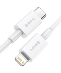 Baseus Superior USB-C naar Apple Lightning Kabel PD 20W Wit 0.25 Meter