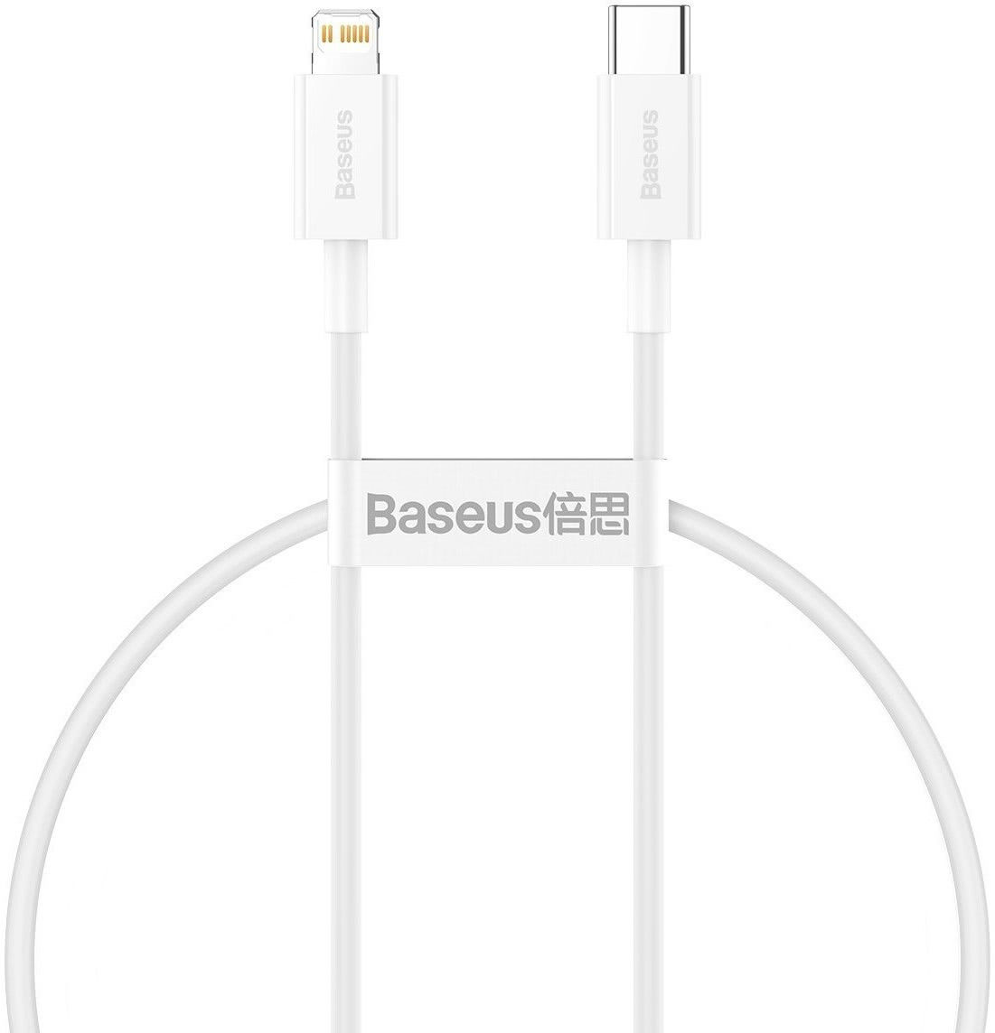 Baseus Superior Serie USB-C naar Apple Lightning PD 20W Wit 1 Meter afbeelding 1