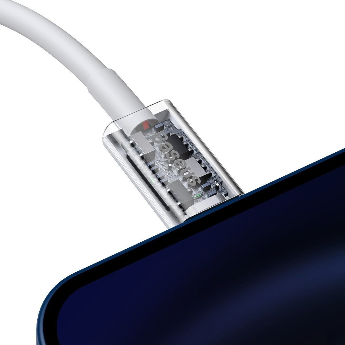 Baseus Superior Serie USB-C naar Apple Lightning PD 20W Wit 1 Meter afbeelding 6