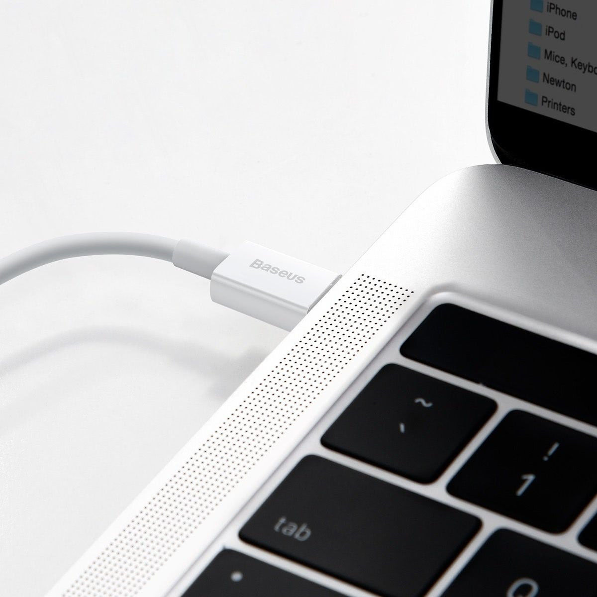 Baseus Superior Serie USB-C naar Apple Lightning PD 20W Wit 1 Meter afbeelding 8