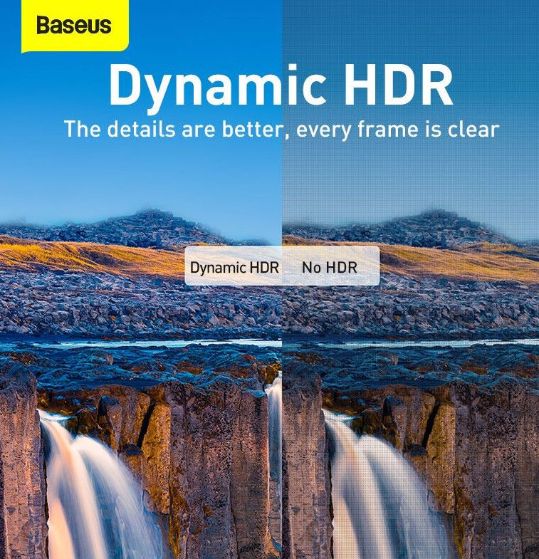 Baseus HDMI 8K naar HDMI 8K Kabel 48Gbps met HDMI 2.1 3M Zwart afbeelding 6