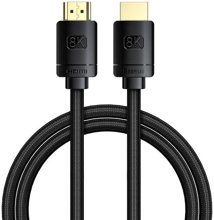 Baseus HDMI 8K naar HDMI 8K Kabel 48Gbps met HDMI 2.1 3M Zwart afbeelding 1