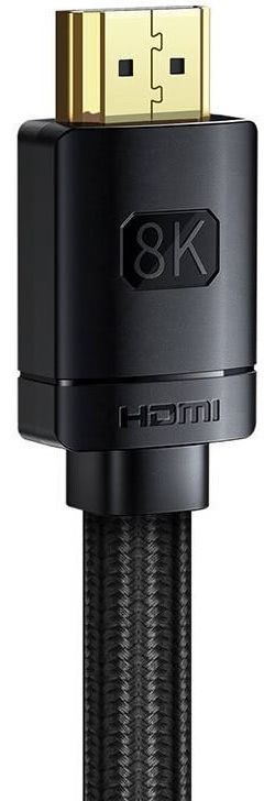 Baseus HDMI 8K naar HDMI 8K Kabel 48Gbps met HDMI 2.1 3M Zwart afbeelding 2