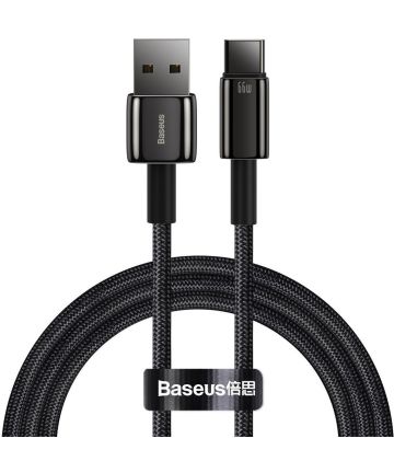 Baseus Tungsten Gold 66W Fast Charge USB naar USB-C Kabel 1 Meter Kabels