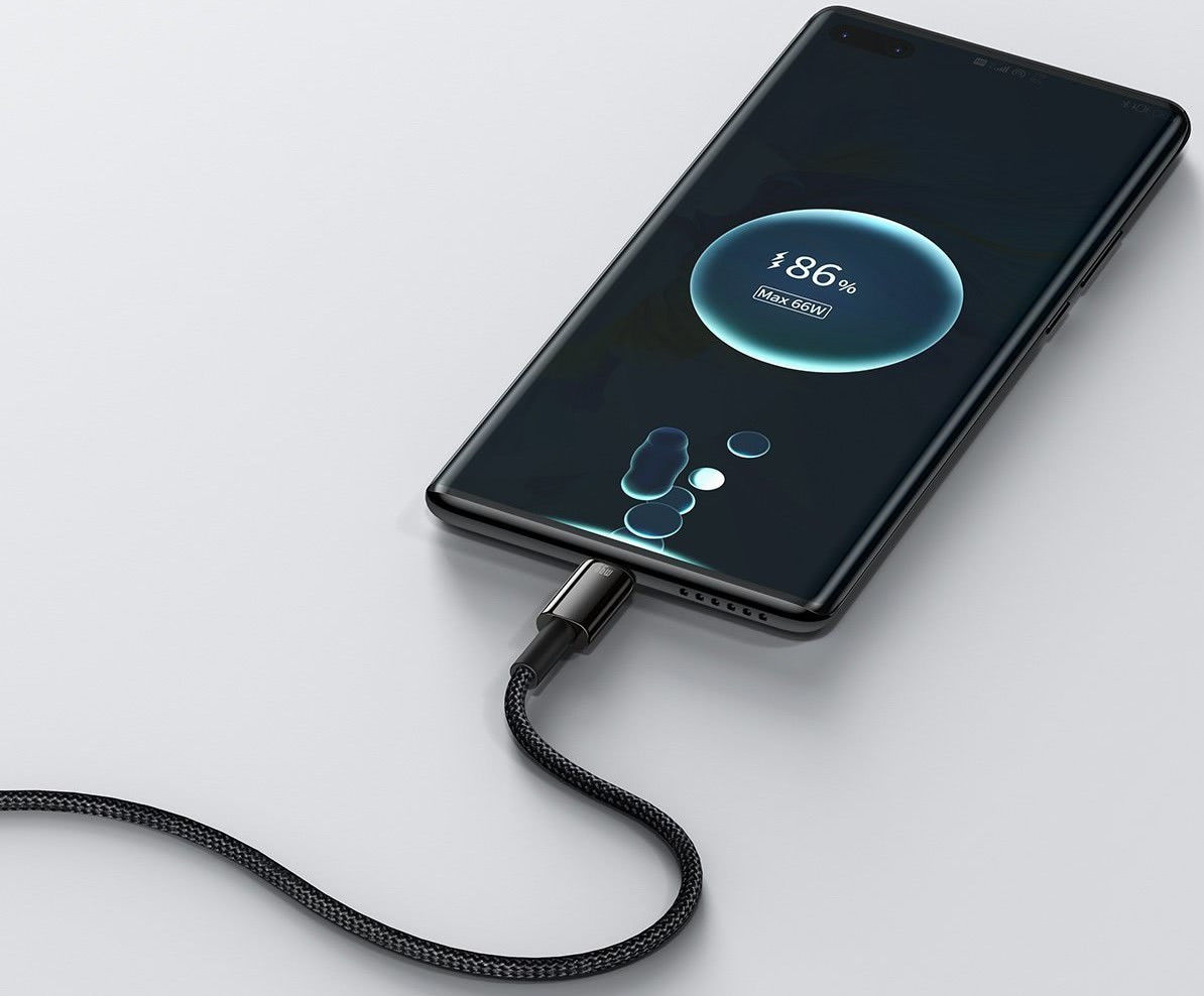 Baseus Tungsten Gold 66W Fast Charge USB naar USB-C Kabel 1 Meter afbeelding 5