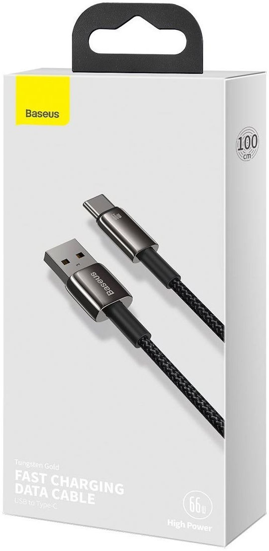 Baseus Tungsten Gold 66W Fast Charge USB naar USB-C Kabel 2 Meter afbeelding 9