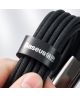 Baseus Tungsten 3-in-1 USB naar Lightning/USB-C/MicroUSB Kabel 1.2M