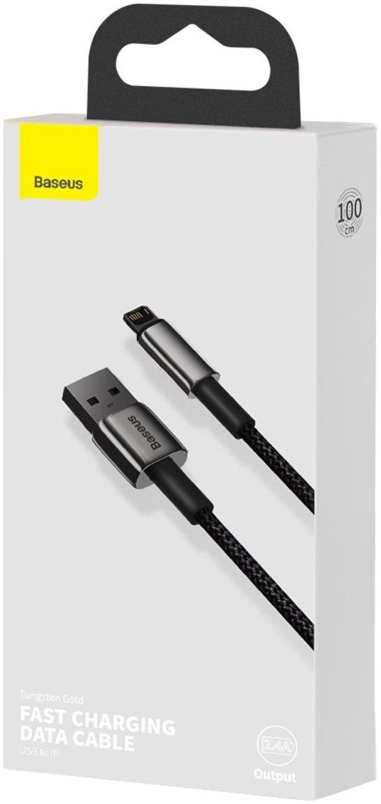 Baseus Tungsten Gold 12W Fast Charge USB naar Apple Lightning Kabel 1M afbeelding 10