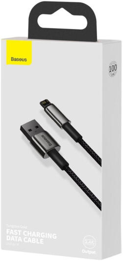 Baseus Tungsten Gold 12W Fast Charge USB naar Apple Lightning Kabel 1M afbeelding 10
