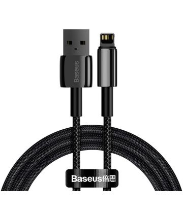 Baseus Tungsten Gold 12W Fast Charge USB naar Apple Lightning Kabel 2M Kabels
