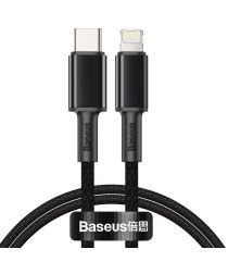 Baseus High Density Braided USB-C naar Apple Lightning PD 20W Zwart 1M