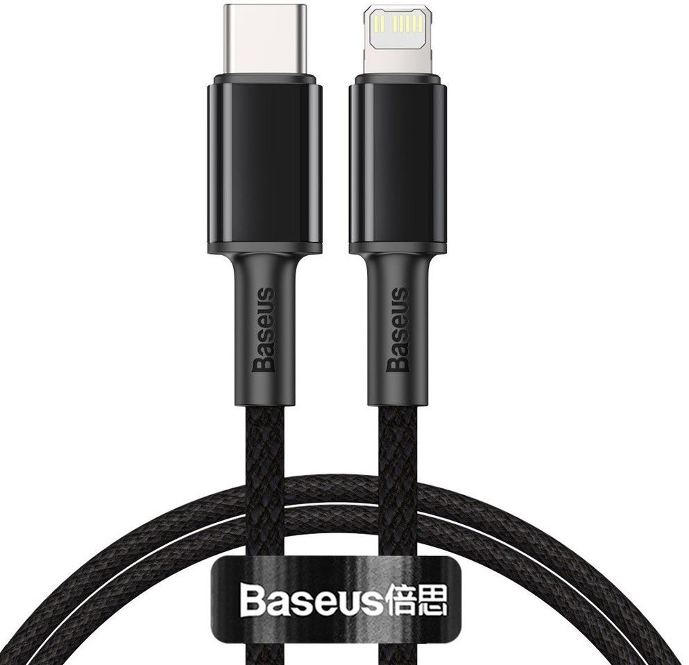 Baseus High Density Braided USB-C naar Apple Lightning PD 20W Zwart 1M afbeelding 1
