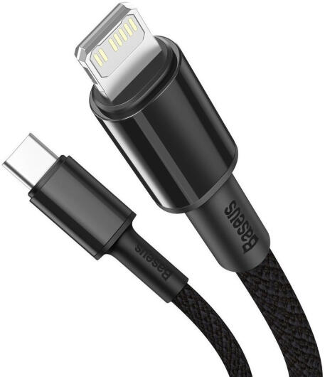 Baseus High Density Braided USB-C naar Apple Lightning PD 20W Zwart 1M afbeelding 2