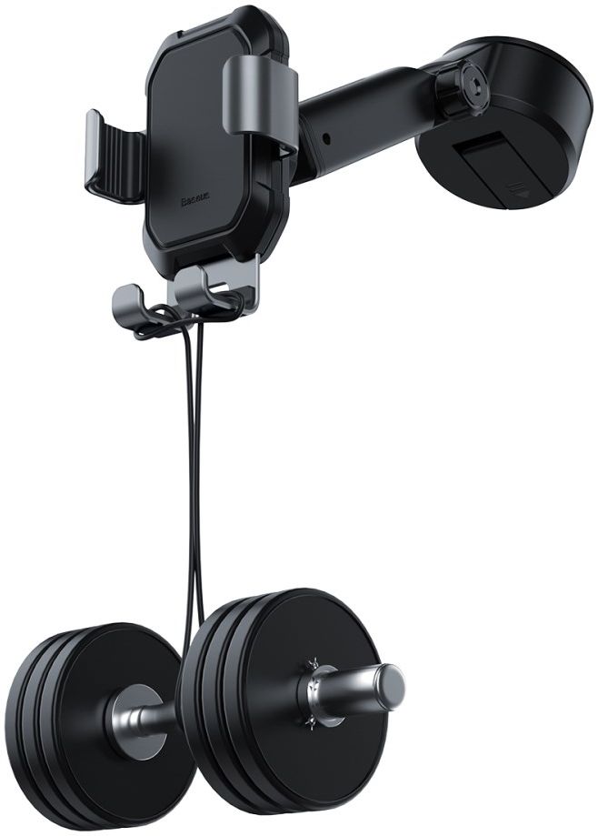 Baseus Tank Gravity Raam/Dashboard Telefoonhouder met Zuignap Zwart afbeelding 14