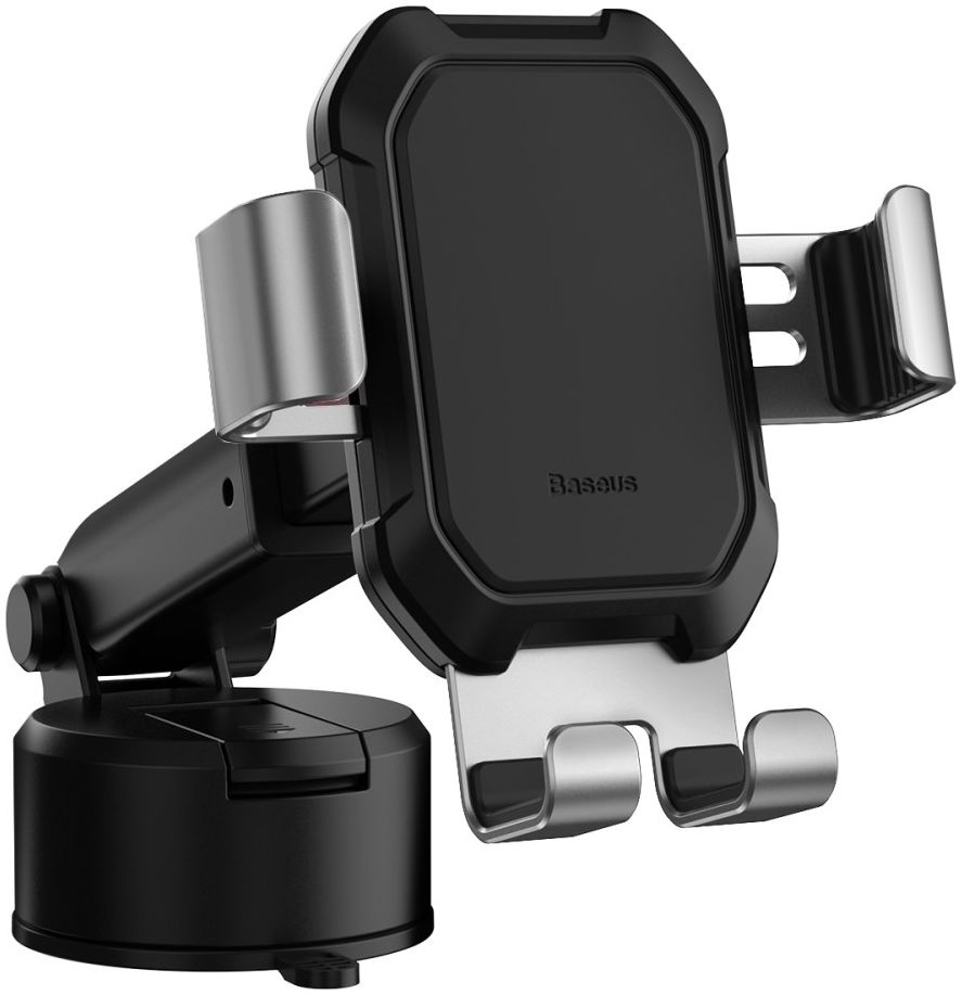 Baseus Tank Gravity Raam/Dashboard Telefoonhouder met Zuignap Zilver afbeelding 12