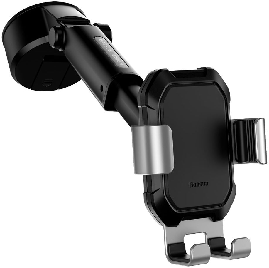Baseus Tank Gravity Raam/Dashboard Telefoonhouder met Zuignap Zilver afbeelding 14