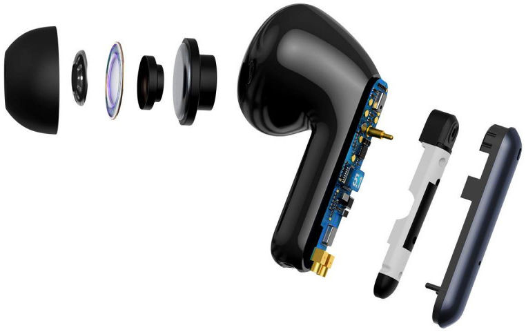 Baseus S1 Wireless Bluetooth Earphones Met Noise Cancelling Grijs afbeelding 6