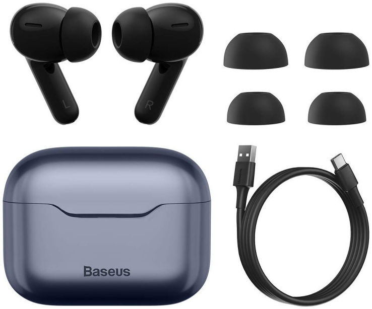 Baseus S1 Wireless Bluetooth Earphones Met Noise Cancelling Grijs afbeelding 7