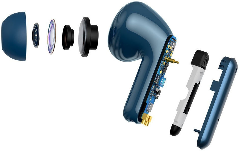 Baseus S1 Wireless Bluetooth Earphones Met Noise Cancelling Blauw afbeelding 6