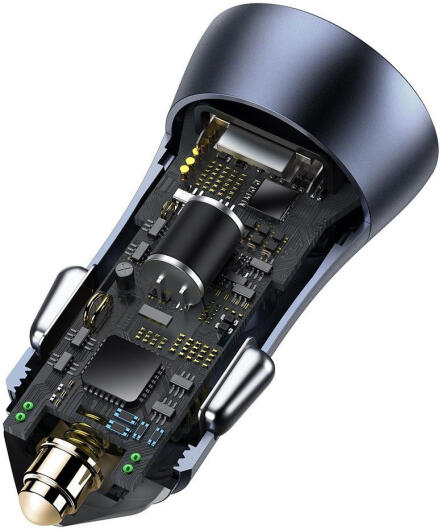 Baseus Fast Charge Autolader 40W PD + Lightning Kabel 1M Grijs afbeelding 8