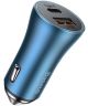 Baseus Fast Charge Autolader USB/USB-C 40W met Power Delivery Blauw