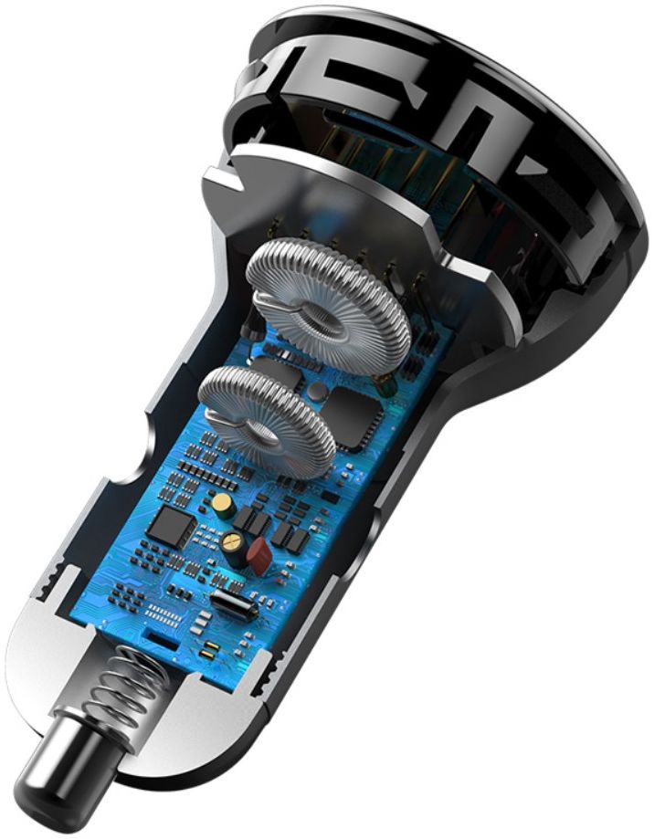 Baseus 45W Fast Charge Autolader + 60W USB-C Kabel 1M Zwart afbeelding 9