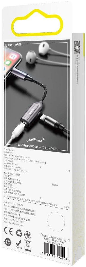 Baseus Lightning 2-in-1 audio converter en adapter afbeelding 10