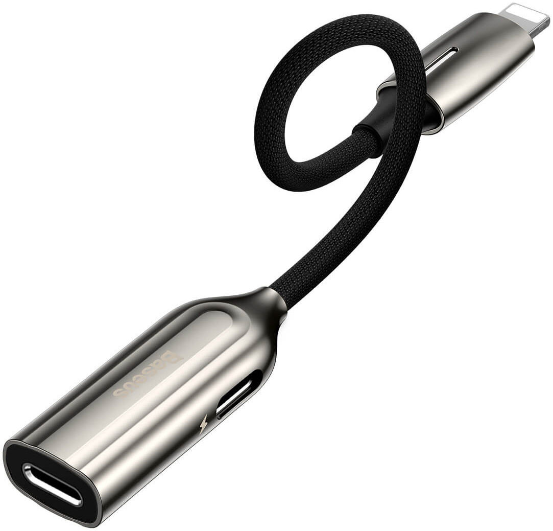 Baseus Lightning 2-in-1 audio converter en adapter afbeelding 3
