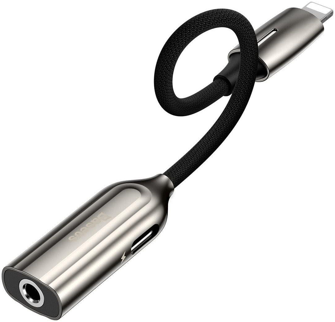 Baseus Apple Lightning Splitter naar Lightning en Audio 3.5mm Jack afbeelding 1
