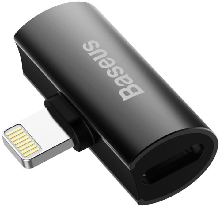 Baseus Splitter Apple Lightning naar 2x Apple Lightning Zwart afbeelding 1