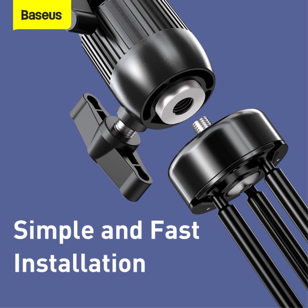 Baseus LED Ring Licht Tripod Statief en Houder voor Smartphone afbeelding 4