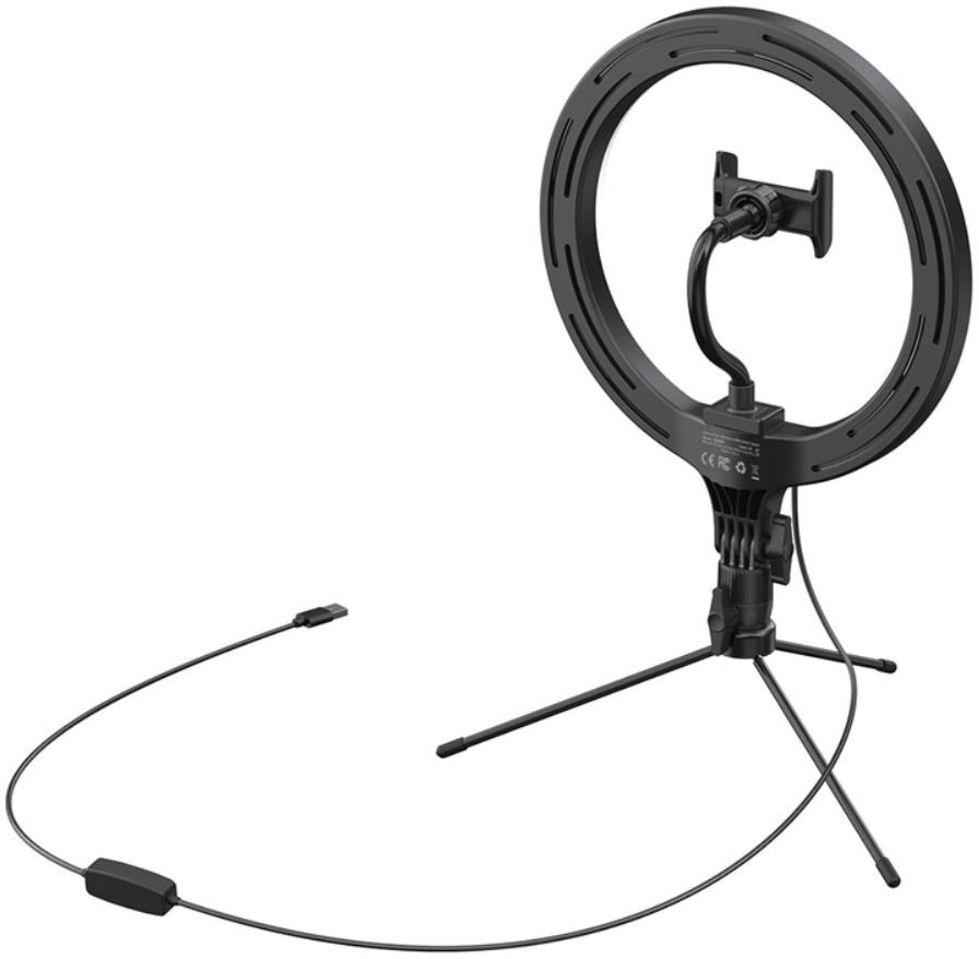 Baseus LED Ring Licht Tripod Statief en Houder voor Smartphone afbeelding 12