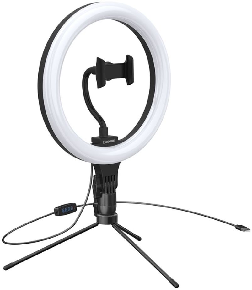 Baseus LED Ring Licht Tripod Statief en Houder voor Smartphone afbeelding 13