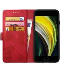 Rosso Element Apple iPhone SE (2020/2022) Hoesje Book Cover Rood