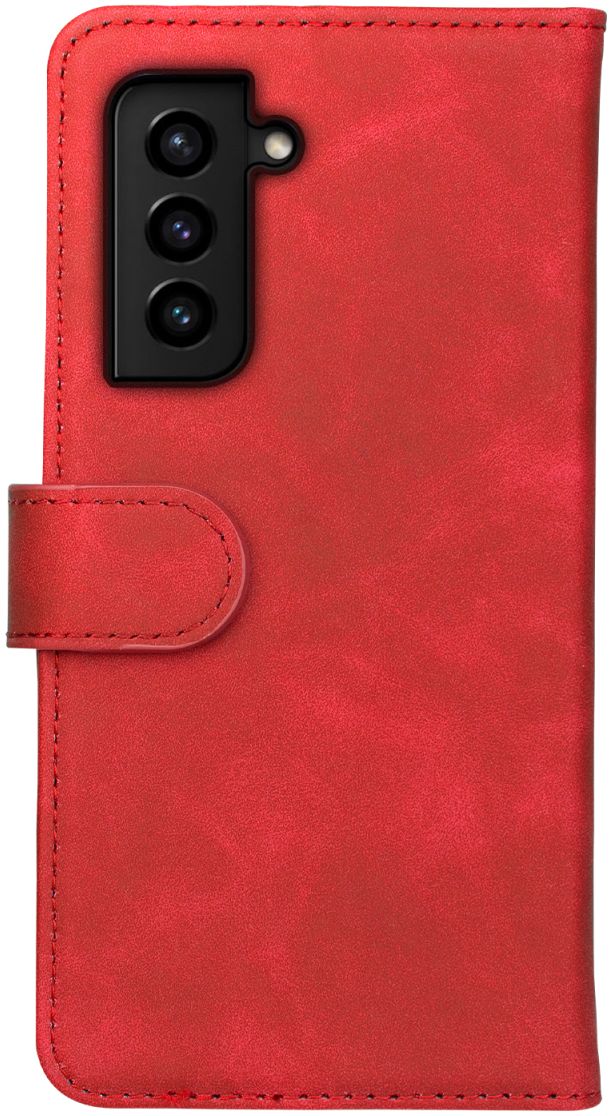 Rosso Element Samsung Galaxy S21 Hoesje Wallet Book Cover Rood afbeelding 2