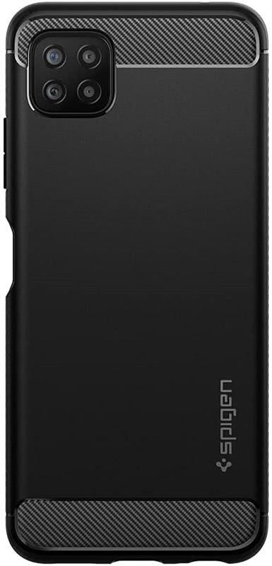 Spigen Rugged Armor Samsung Galaxy A22 5G Hoesje Back Cover Zwart afbeelding 3