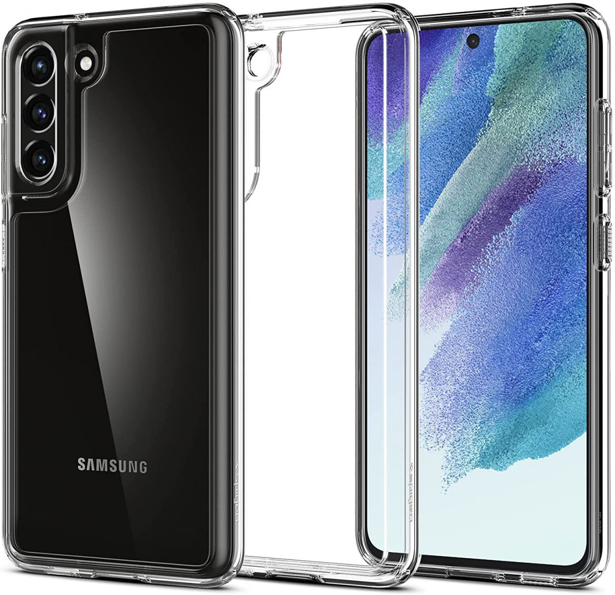 Spigen Crystal Hybrid Samsung Galaxy S21 FE Hoesje Transparant afbeelding 1