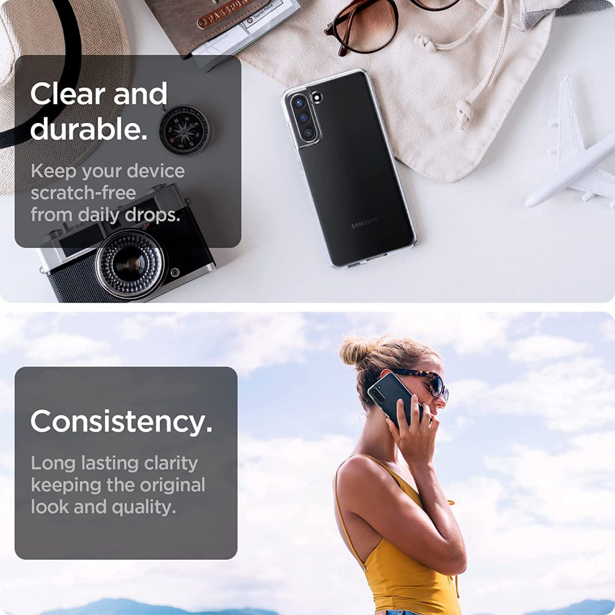Spigen Liquid Crystal Samsung Galaxy S21 FE Hoesje Transparant afbeelding 7