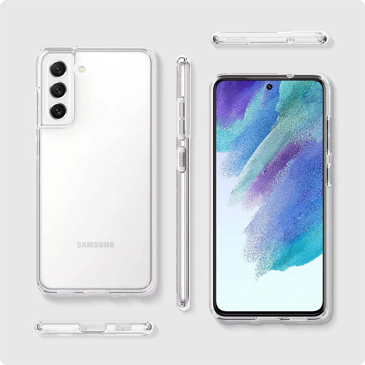 Spigen Liquid Crystal Samsung Galaxy S21 FE Hoesje Transparant afbeelding 8