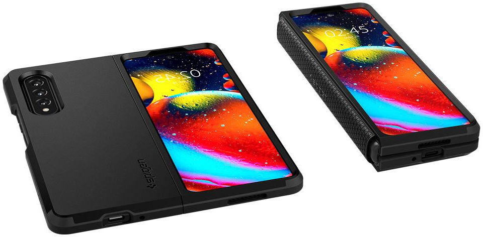 Spigen Tough Armor Samsung Galaxy Z Fold 3 Hoesje Zwart afbeelding 13