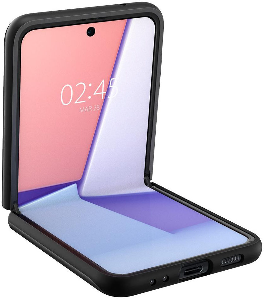 Spigen Thin Fit Samsung Galaxy Z Flip 3 Hoesje Zwart afbeelding 13