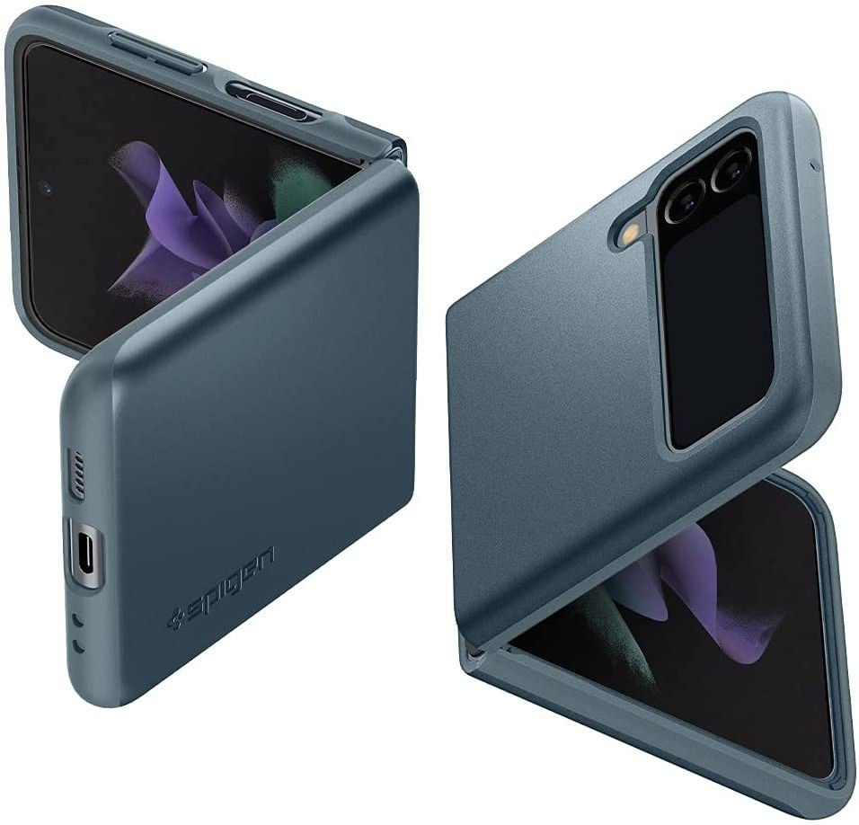 Spigen Thin Fit Samsung Galaxy Z Flip 3 Hoesje Groen afbeelding 2