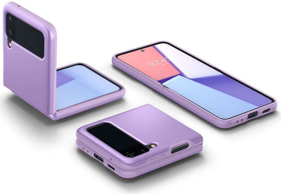Spigen Thin Fit Samsung Galaxy Z Flip 3 Hoesje Paars afbeelding 6