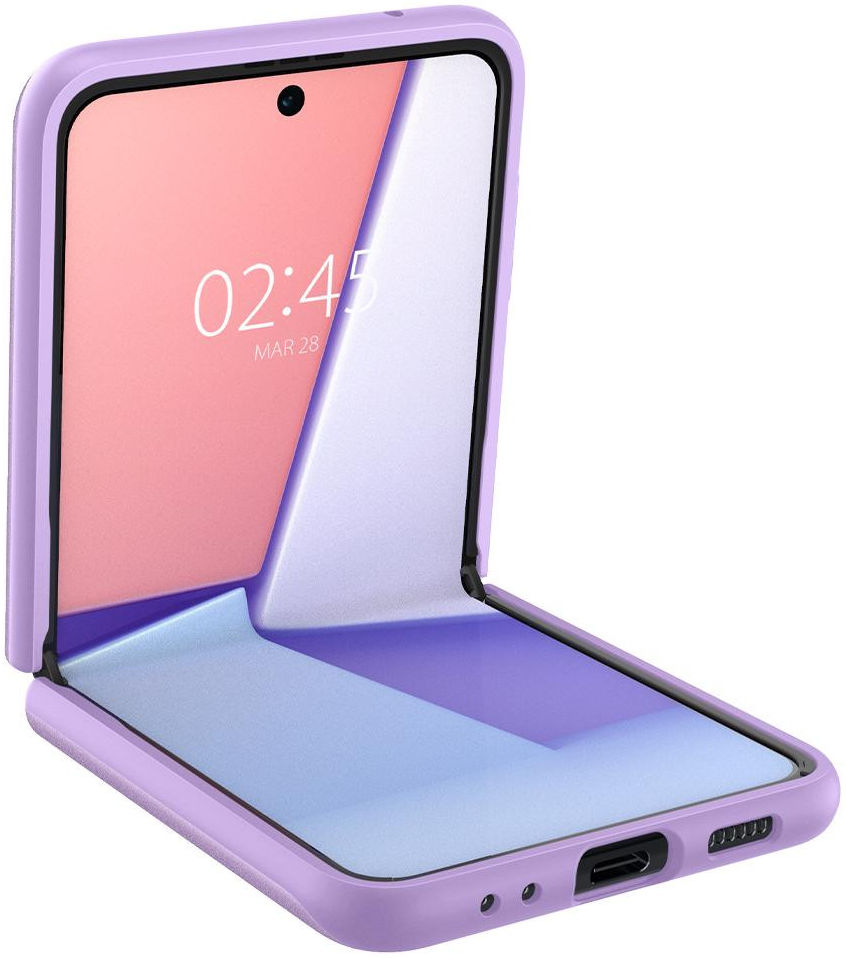 Spigen Thin Fit Samsung Galaxy Z Flip 3 Hoesje Paars afbeelding 7