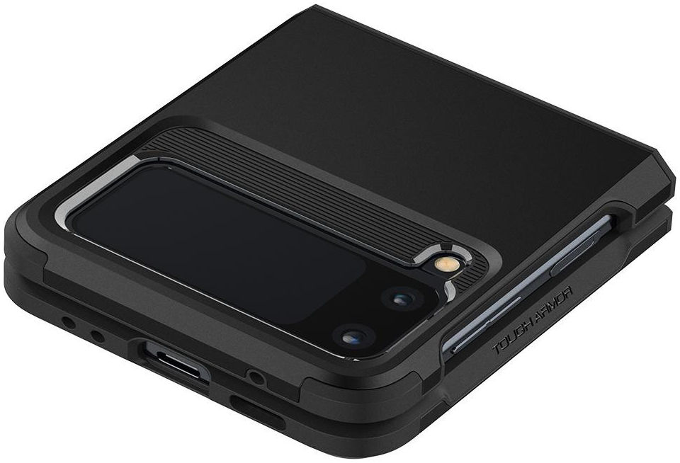 Spigen Tough Armor Samsung Galaxy Z Flip 3 Hoesje Zwart afbeelding 4