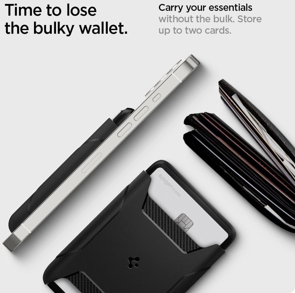 Spigen Rugged Armor MagSafe Kaarthouder voor iPhone met MagSafe afbeelding 5