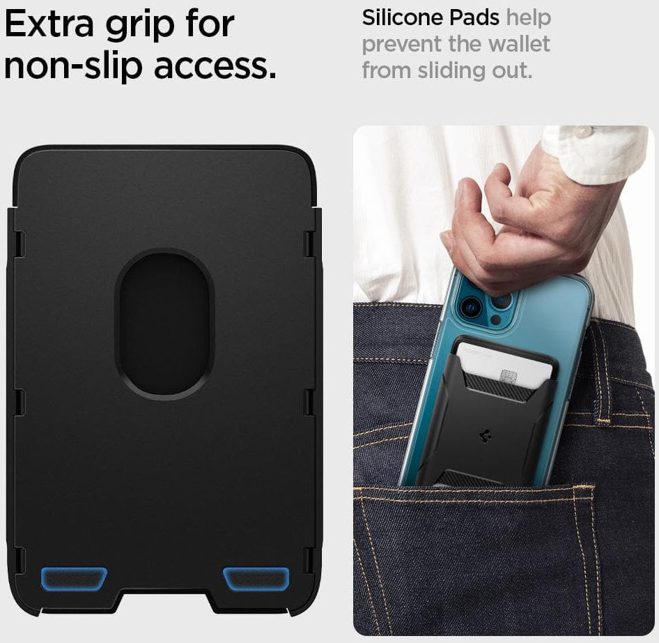 Spigen Rugged Armor MagSafe Kaarthouder voor iPhone met MagSafe afbeelding 6