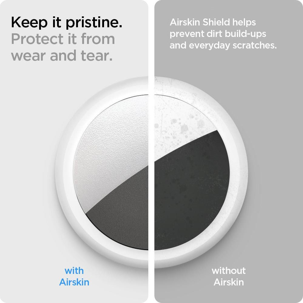 Spigen AirSkin Shield HD Apple AirTag Screen Protector Transparant afbeelding 10