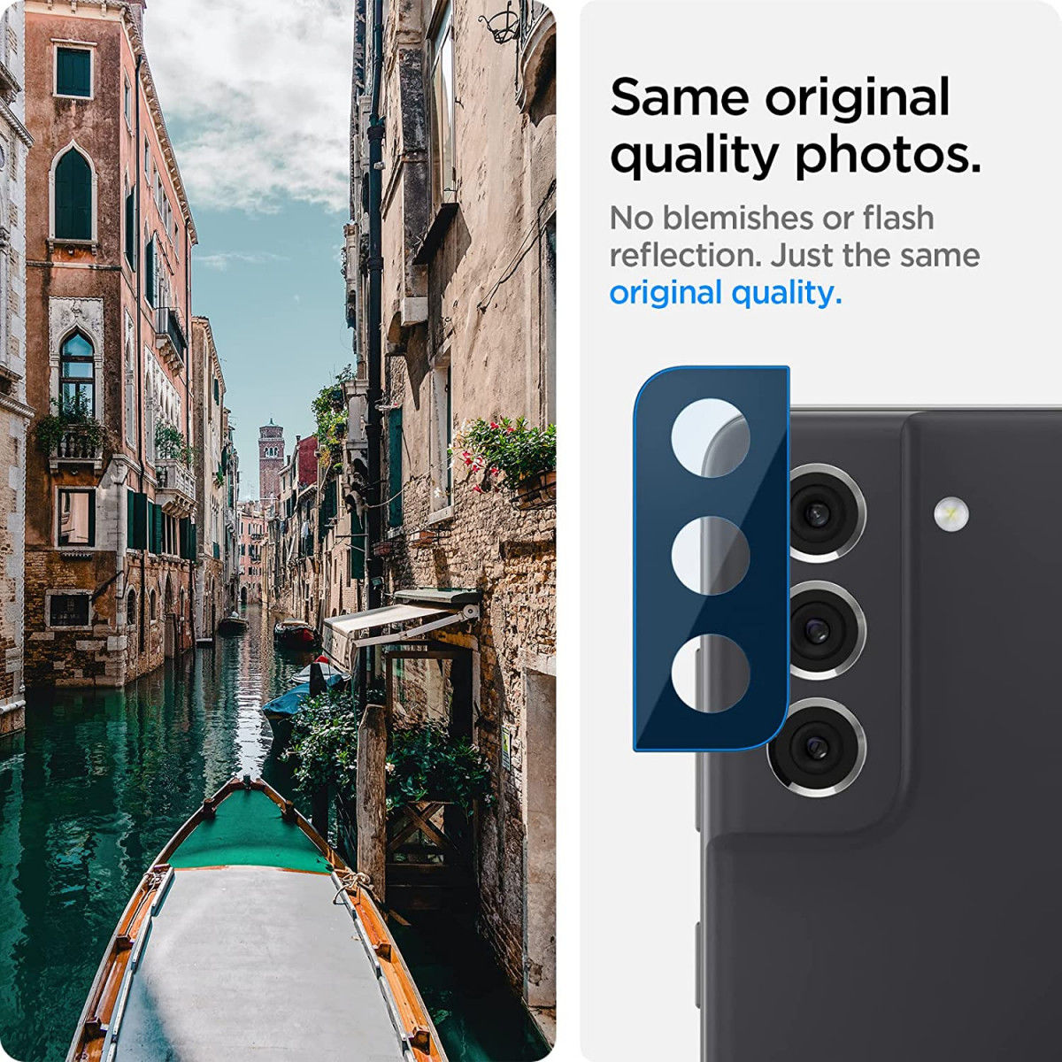 Spigen Optik Samsung Galaxy S21 FE Camera Lens Protector (2-Pack) afbeelding 4